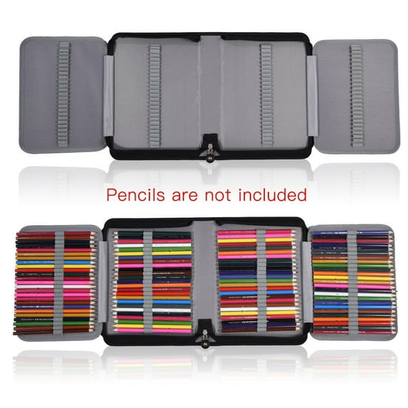 Tebru Foldable PU Leather Pencil Case, Multicolor