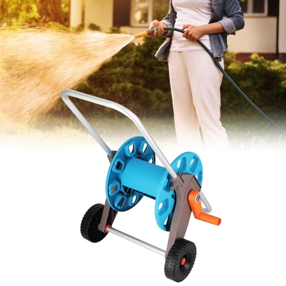 Tebru G1/2 Hose Reel Cart With Wheels Portable Garden Lawn Yard Water Pipe Winder Organizer For 35m Hose,Garden Accessory,Garden Hose Cart