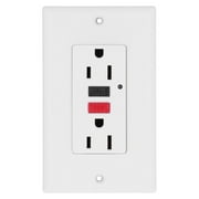Tebru GFCI Guard Switch,Wall Outlet GFCI Smart Ground Fault Leakage Socket Switch AC120V LD 3003,Ground Fault