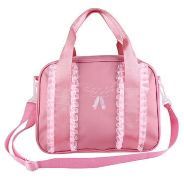 Tebru Girls Ballet Dance Bags Handbag Tote Duffel Swim Shoulder Bag Embroidered