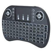Tebru Haofy Backlit Mini Bluetooth Wireless Keyboard, Black