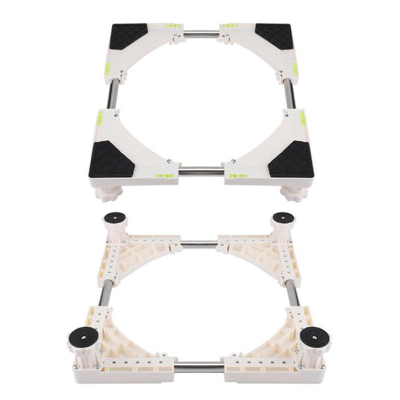 Tebru Heavy Duty 4 / 8 Feet Adjustable Washing Machine Base Stand Refrigerator Holder Bracket,Washing Machine Stand, Washing Machine Bracket
