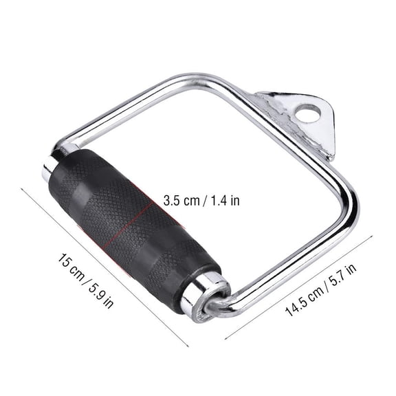 Tebru High Strength Single Extension Stirrup Handle Gym Exercise Cable Equipment Attachment , Stirrup Handle, Cable Exercise Equipment Handle
