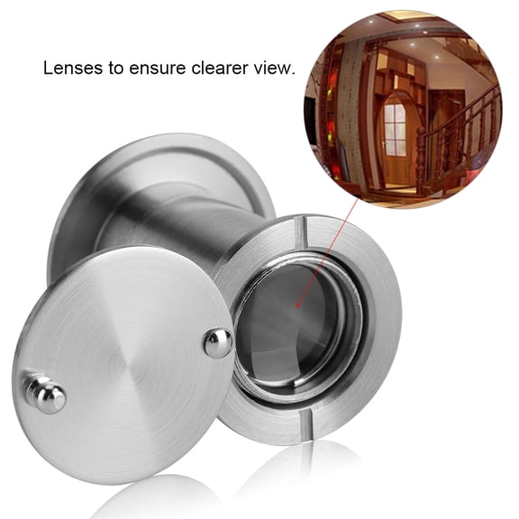 Tebru Home Security Peephole, Door Scope,Home Security Optical Glass 220 Degree Wide Angle Peephole Door Scope Viewer