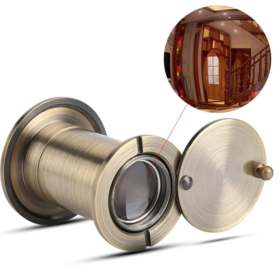Tebru Home Security Peephole, Door Scope,Home Security Optical Glass 220 Degree Wide Angle Peephole Door Scope Viewer