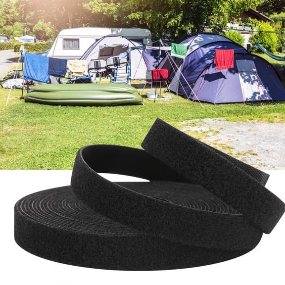 Tebru Hook and Loop Tape Cable,Adjustable Hook and Loop Tape,Hook and Loop Tape Fastener Back to Back Stickon Tape Cable for Outdoors Activities