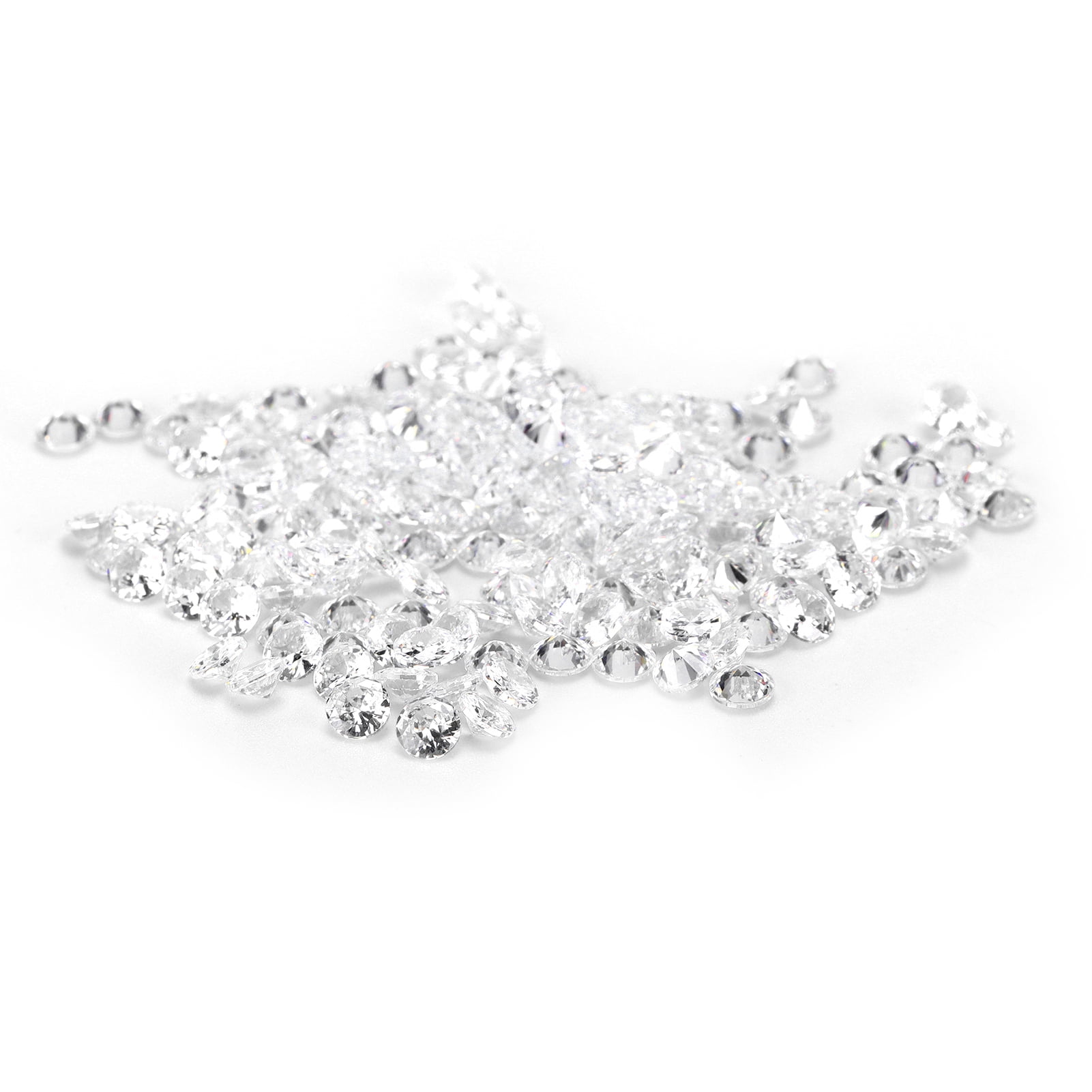 Tebru Irregular White Diamond Loose Gemstone, 4 mm, (200 Count ...