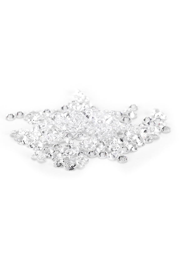 Irregular White Diamond Loose Gemstone, 4 mm, (200 Count)