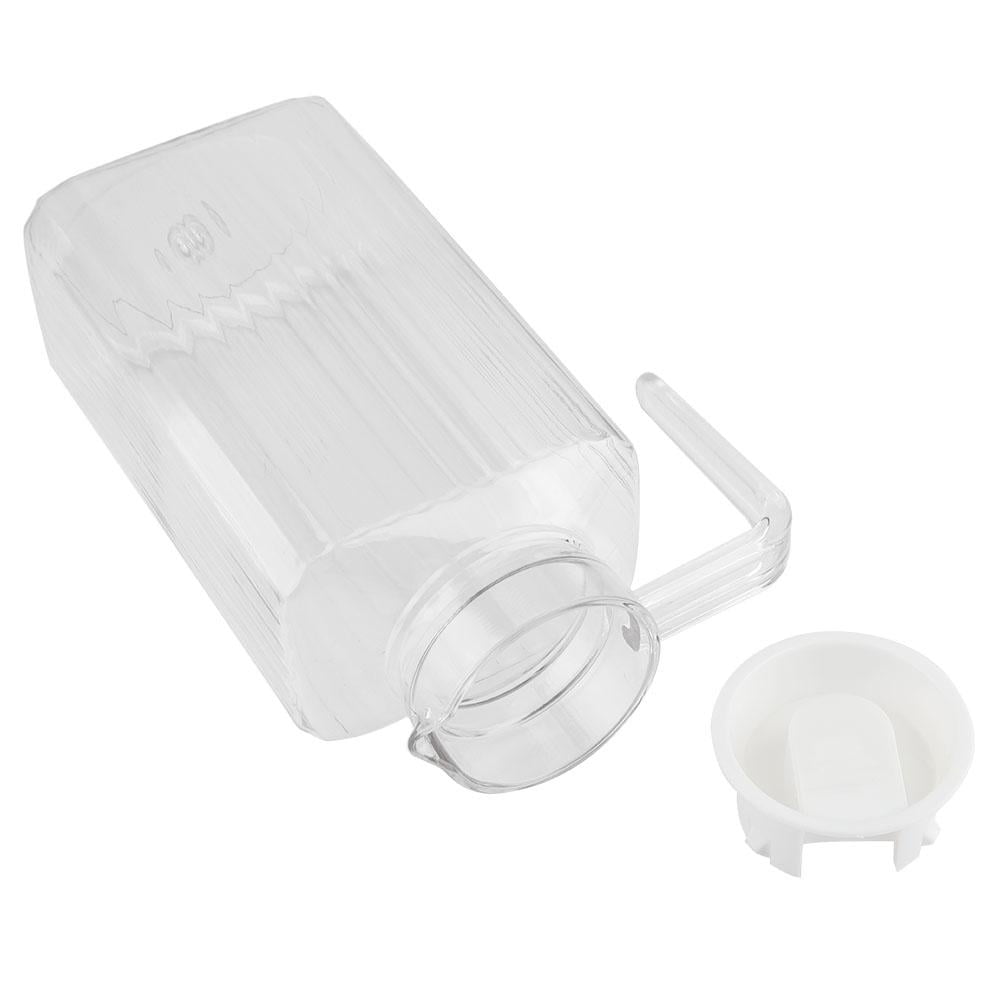 Tebru Juice Jug, Acrylic Transparent Juice Bottle Striped Water Ice