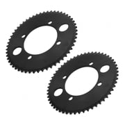 Tebru KIMISS Chain Sprocket, 2pcs 25H 55T 54mm Tooth Rear Sprocket Fits For 47cc 49cc Mini Motorcycle ATV Quad Bike Black