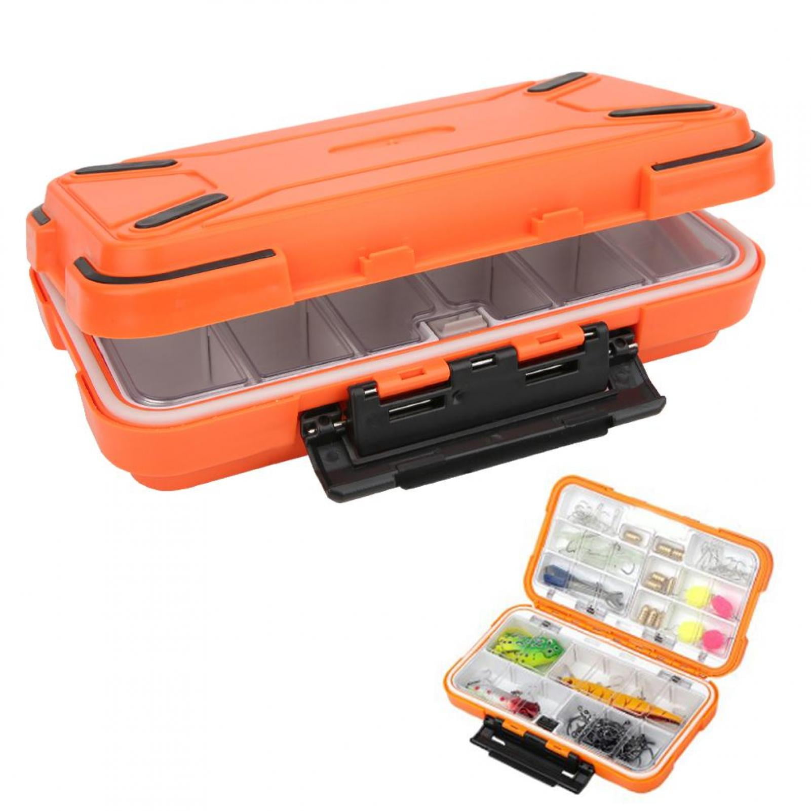 Tebru Keenso Fishing Tackle Box, ABS Organizers And Storage Bait Lure  Torage Case Tackle Box Great Gift For Fishing Lovers 