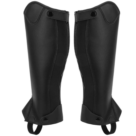 Tebru Kids Half Chap,Half Chap,Horse Riding Half Chap Body Protector Equipment for Children Super Fiber Leather Different Size
