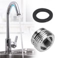 thumbnail image 1 of Tebru Kitchen Faucet Diverter Valve Adapter Kitchen Sink to Garden Hose Adapter Faucet Adapter for Sink, 1 of 5