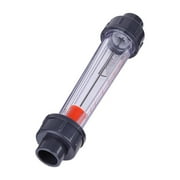Tebru LZS-15 Meter,60-600L/H Plastic Tube Liquid Water Rotameter LZS-15 Meter, Water Rotameter