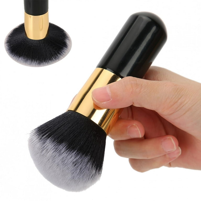 Tebru Large Loose Powder Brush Soft Blush Brush Wet‑Dry Cosmetic Tool For  Selfie