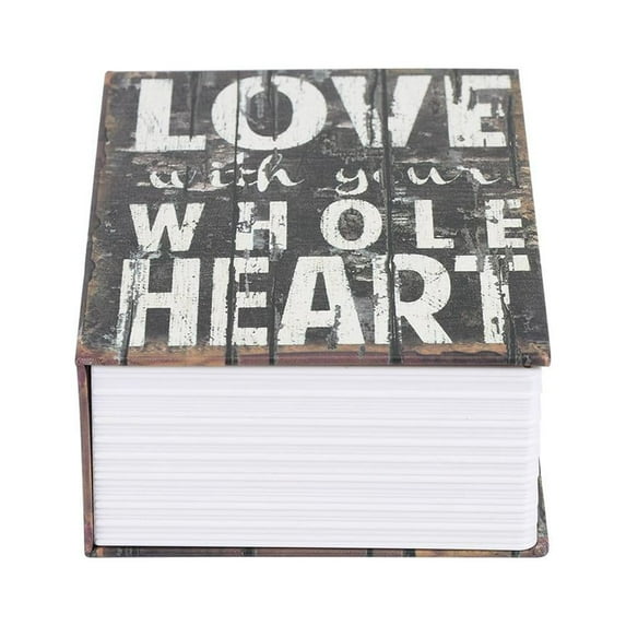 Tebru Lock Box, Simulation Book Safe Box, Creative Book Safe Box Money Jewelry Collection Storage Case With Combination Lock