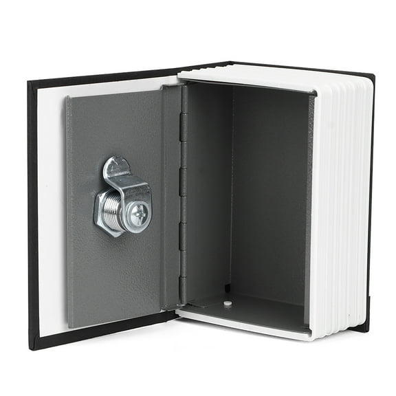 Tebru Lock Case,Safe Box,Mini Simulation Book Safe Storage Box Money Cash Jewelry Security Lock Case with Keys