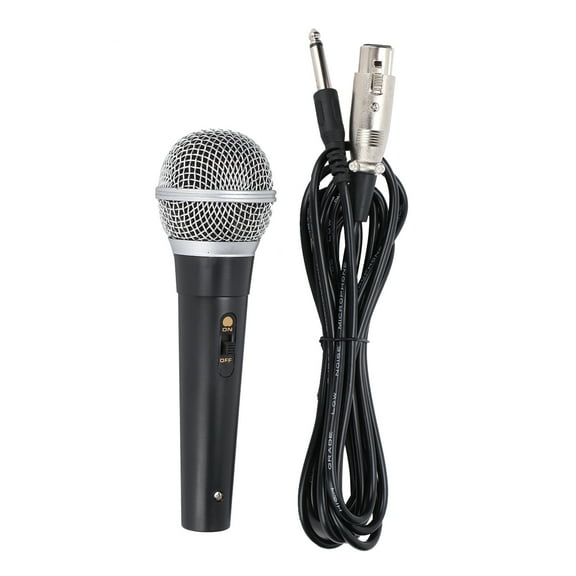 Tebru Microphone,XLR Microphone With XLR To 1/4 Inch Cable Audio Connection Handheld Microphone Suitable For Stage Karaoke Singing And Recording,XLR Microphone