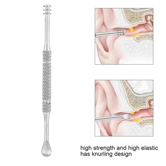 Tebru Mini Portable Titanium Spiral Ear Pick Scoop Cleaner Tool Earpick Accessory, Ear Cleaner, Earpick