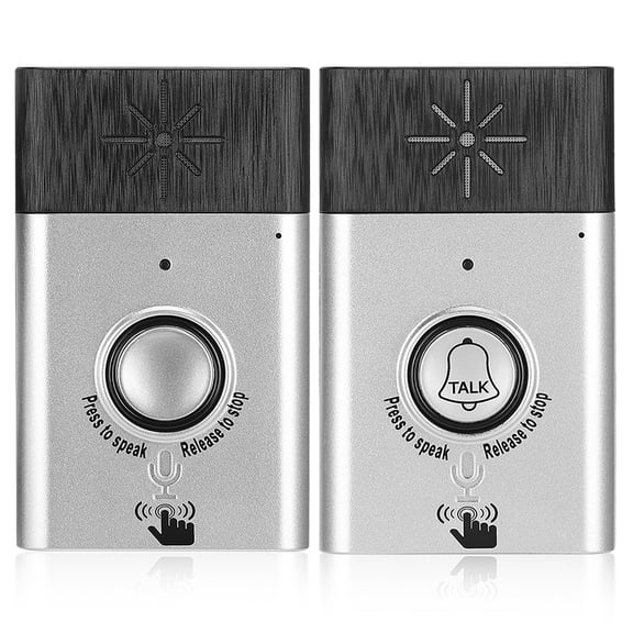 Tebru Mobile Intercom Adjustable Volume Wireless Door Bell Two-Way Intercom For Office