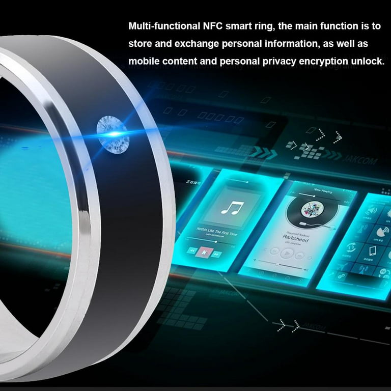 Tebru NFC Multi-function Smart Ring, NFC Multi-function Smart Rings Magic  Wearable Device Universal for Mobile Phone, Multi-function Smart Ring 