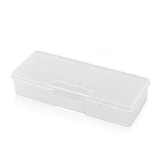 ✪ Artificial Fake Nails Storage Box with Clear Tapes Empty False Nail Case Press  On Nail Organizer Small Jelwery Case 