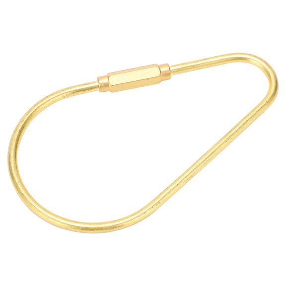 Tebru Outdoor Brass Keychain Screw Type Lock Clip Keys Holder Organizer Retro Keychain,Brass Keychain Brass Keys Holder