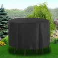 thumbnail image 1 of Tebru Outdoor Waterproof Oxford Cloth Round Table Chair Dust-proof Cover for Garden,Oxford Cloth Table Chair Cover,Outdoor Table Chair Cover, 1 of 8