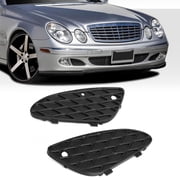 Tebru Pair of Front Bumper Grill Cover Mesh Grille 2118850353 Fit for -Benz E-Class W211 E320 E350 E500 2003-2006,Front Bumper Cover,Bumper Mesh Grille
