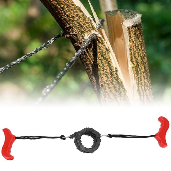 Tebru Pocket Chainsaw,Outdoor Survival Pocket Chain Saw Hand Chainsaw Gear for Camping Hiking Hunting , Pocket Chain Saw