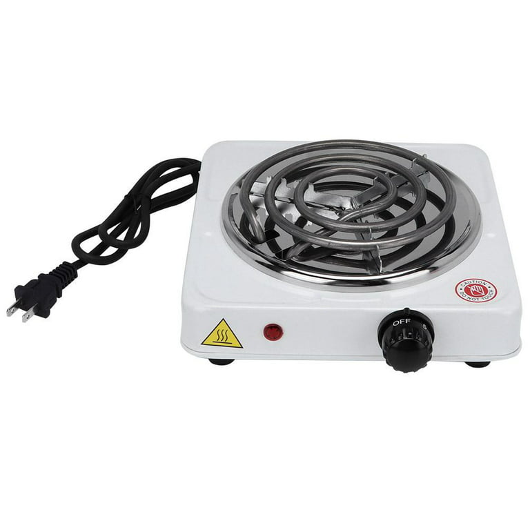 110V Electric Mini Stove Hot Plate Multifunction Coffee Tea Heater Black /  White