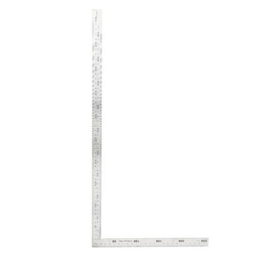 Tebru Protractor Angle Ruler Stainless Steel 90 Degree Right Angle Ruler Measurement Square Tool Metal Square Ruler
