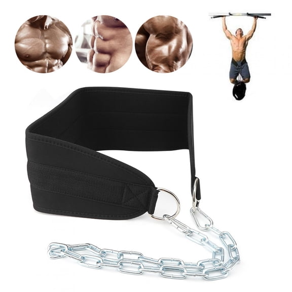 Tebru Pull-Up Half-Length Power Weighted Dip Belt Gym Sports Barbell Slice Fitness Equipment Dual Ring,Dip Belt,Sport Dip Belt