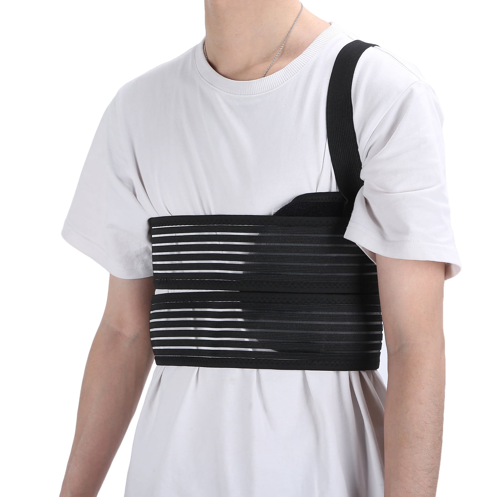 Tebru Rib Support Brace,Rib Protector,Adjustable Broken Rib Brace ...