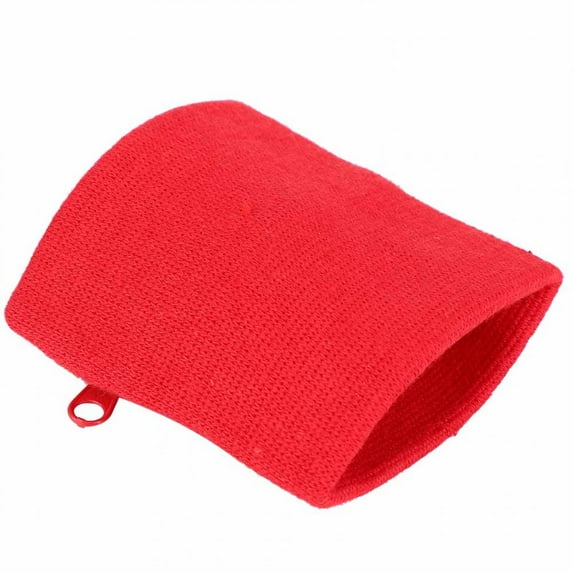 Tebru Running Wrist Wallet, Unisex Wristband Coin Keys Storage Zipper Pocket Sport Wrist Wallet Gym Running Basketball