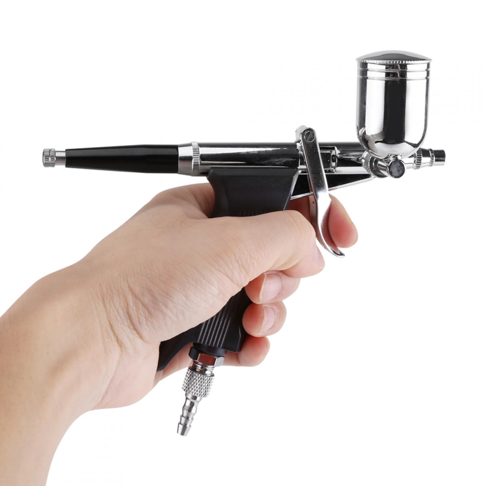 Tebru Side Feed Airbrush,Trigger Airbrush, MultiPurpose 2 Cups Side