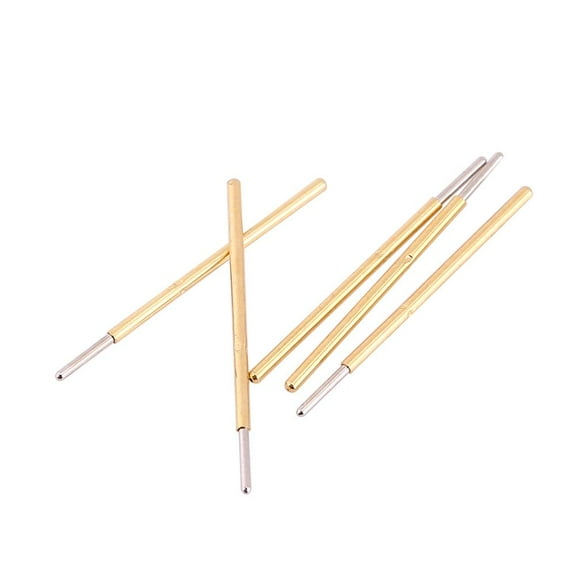 Tebru Spring Probe,100pcs P50-J1 Dia 0.68mm Length 16mm Spring Test Probe Round Head Pin for PCB Testing, Spring Test Probe Pin