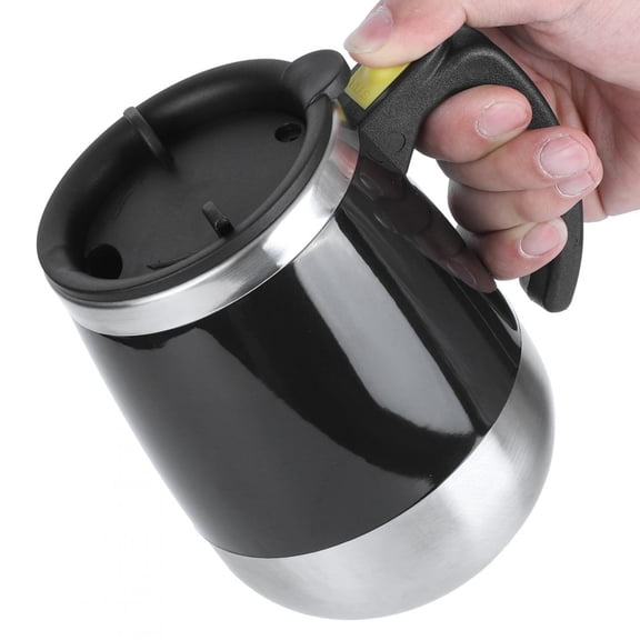 Tebru Stainless Steel Smart Self Stirring Mug Magnetic Electric Coffee Cup Auto Magnetic Milk For Coffee Tea Hot Chocolate