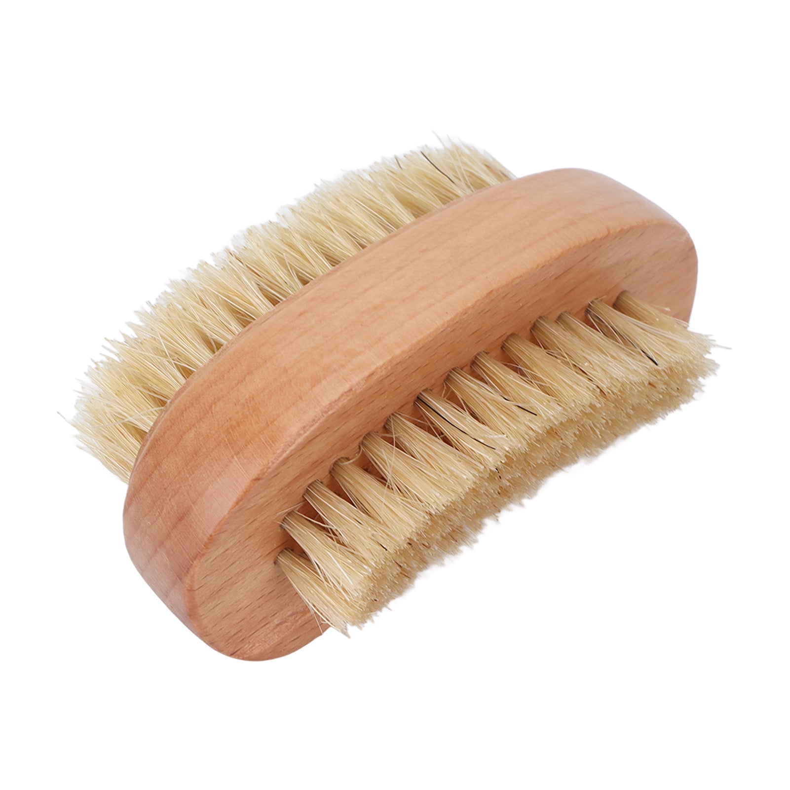 Tebru Toe Finger Nail Brush Wooden Double Sided Fingernail Toenail Cleaning Scrub Brush For Men