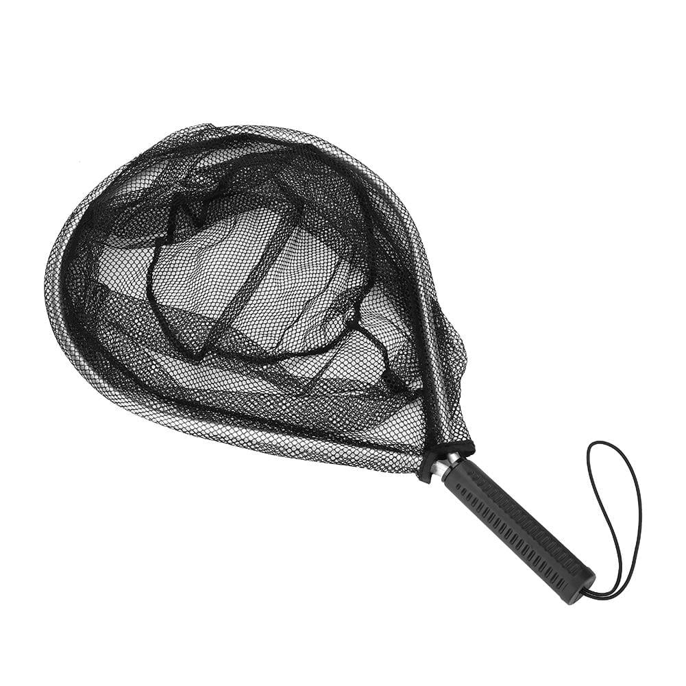 Tebru Trout Net, Fly Fishing Landing Net Mesh Aluminum Alloy Hoop with Comfortable Handle Accessory
