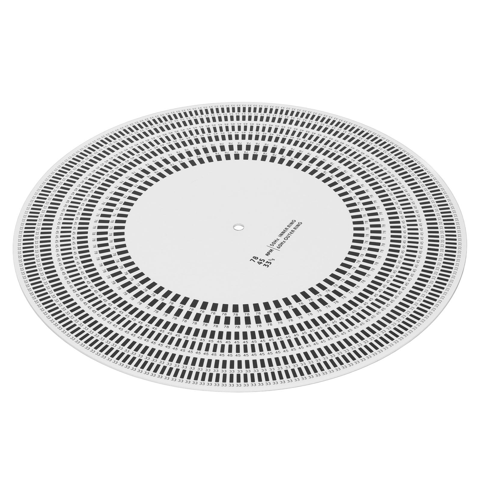Tebru Turntable Stroboscope Mat,LP Stroboscope Disc Rotational Speed
