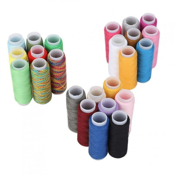 Tebru Wax String, Waxed Thread, 24 Colors Leather Craft Sails Athletic Equipment Shoes Machine Sewing For Sewing Manual Sewing