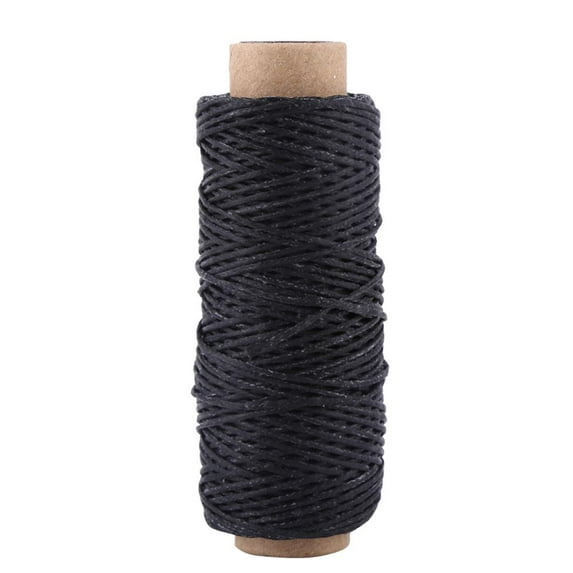 Tebru Waxed Thread,1pc Waxed Sewing Thread for Leather Shoe Hand Stitching Crafts 150D 50m,Hand Stitching Thread