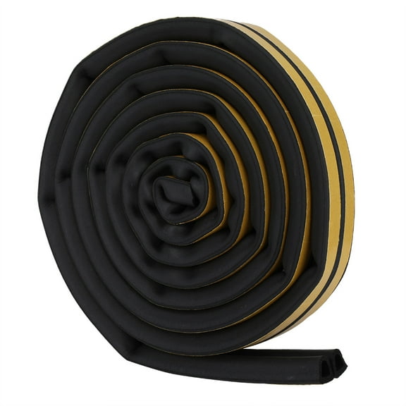 Tebru Window Sealing Strip,Sealing Strip,5 Meters 14*12mm Self-adhesive Door Window Sound Insulation Sealing Strip Anti Mosquito