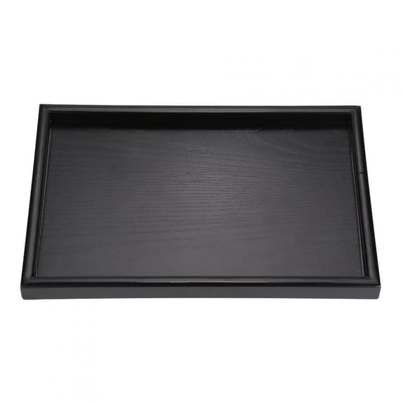 Tebru Wood Tea Tray, Tea Tray, Rectangle Shape Solid Wood Tea Coffee Snack Food Meals Serving Tray Plate Restaurant Trays