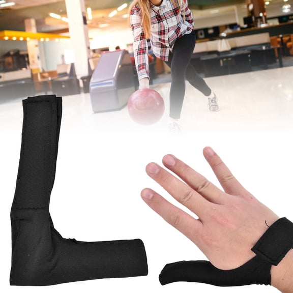 Tebru Ymiko Breathable Sports Bowling Ball Thumb Saver Finger Hand Grip Protection Glove