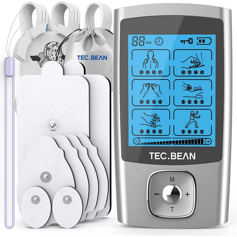 https://i5.walmartimages.com/seo/Tec-Bean-TENS-EMS-Unit-24-Modes-Muscle-Stimulator-Rechargeable-TENS-Machine-Massager-with-8-Pads_cee4edca-f105-4b13-a75e-dc96d3b8d779.34ca1be54c5add2fef37db450a815006.jpeg?odnHeight=768&odnWidth=768&odnBg=FFFFFF