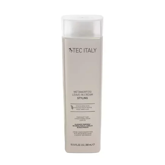 Tec Italy Leave-in Hair Styling Cream with Keratin Amino-Acids, Silk Amino-Acids, 10 fl. oz.