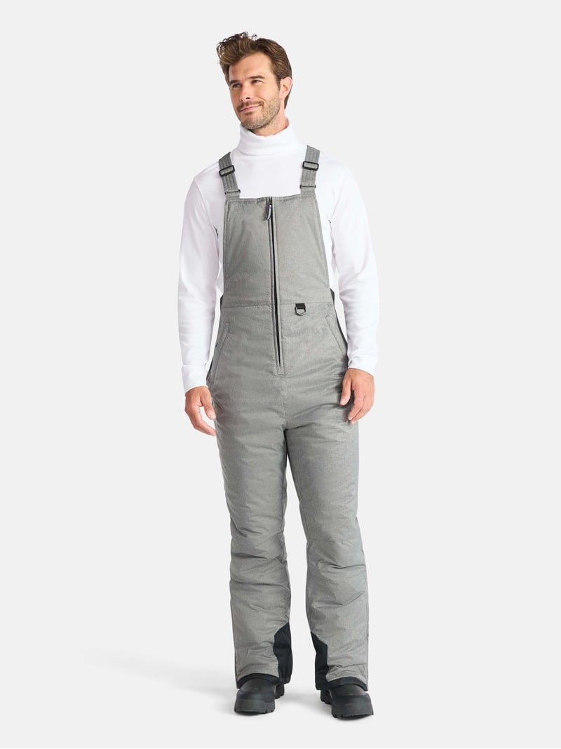 Tec-One Men's Taslan Shell Ski Snowboard Bib Pants, Heavyweight