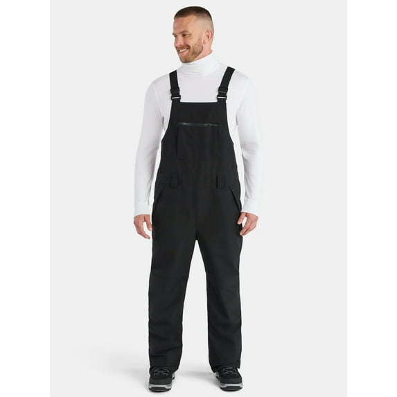 Tec-One Men's Pongee Shell Ski Snowboard Bib Pants, Sizes M-4XL